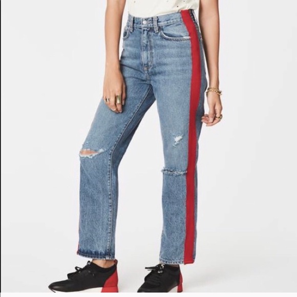 Carmar Denim - Carmar Jeans red striped